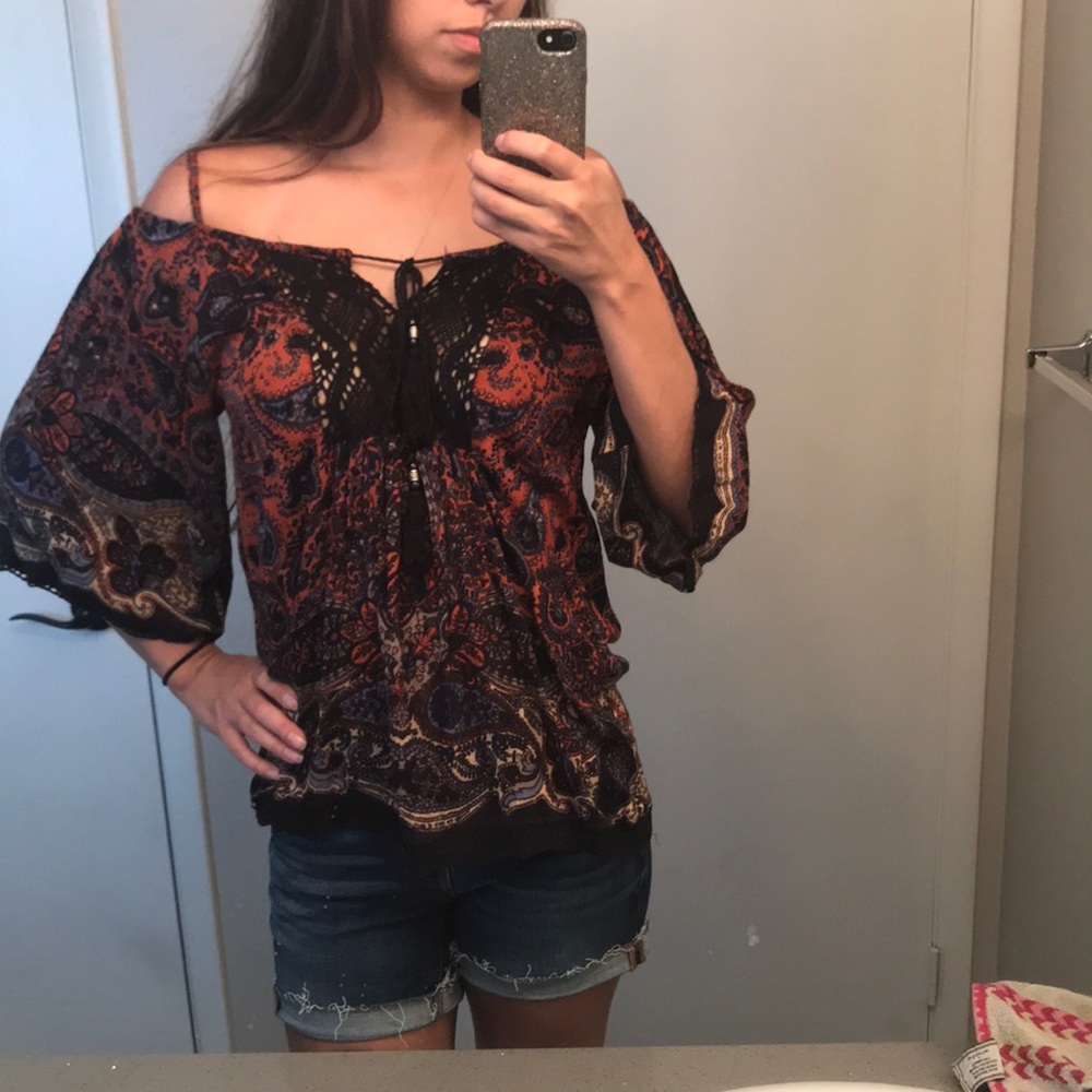 Angie’s paisley floral print tunic